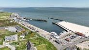 Eine Luftbildaufnahme des Hafens von Hörnum © NDR Foto: NDR Screenshot