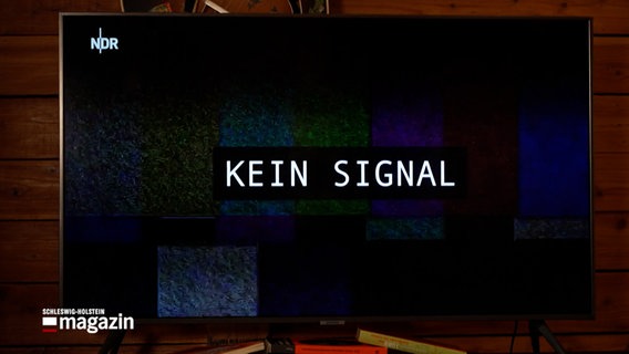 Ein Fernseher mit einem Testbild und dem Text "Kein Signal" © NDR Foto: NDR Screenshot