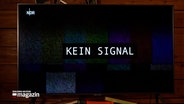 Ein Fernseher mit einem Testbild und dem Text "Kein Signal" © NDR Foto: NDR Screenshot