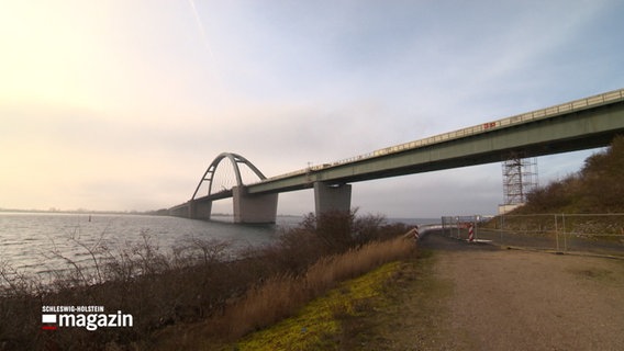 Die Fehmarnsundbrücke © NDR Foto: NDR Screenshot