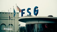 Das Betriebsgelände der FSG in Flensburg © NDR Foto: NDR Screenshot