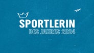 Eine Grafik mit der Aufschrift: Sportlerin des Jahres 2024 © NDR Foto: NDR Screenshot