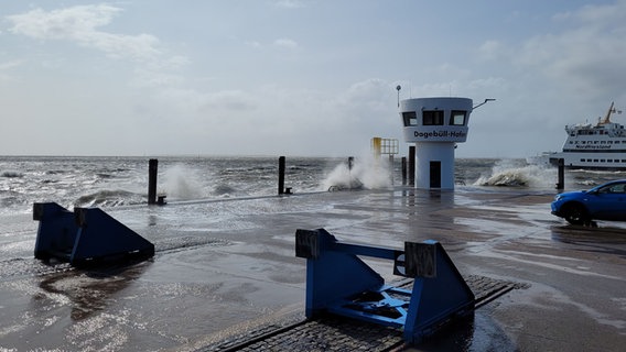 Sturmflut auf Dagebüll. © NDR Foto: Frank Goldenstein