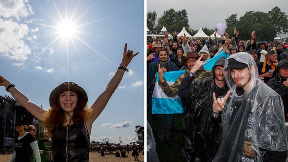 Collage von Sonne und Regen beim Wacken Festival © IMAGO / Dirk Jacobs Foto: IMAGO / Dirk Jacobs