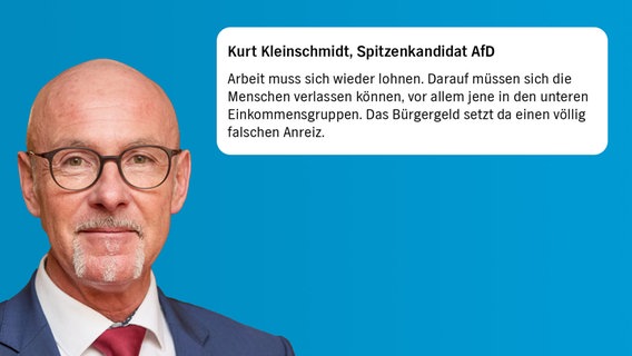 Kurt Kleinschmidt, Spitzenkandidat der AfD. © NDR 