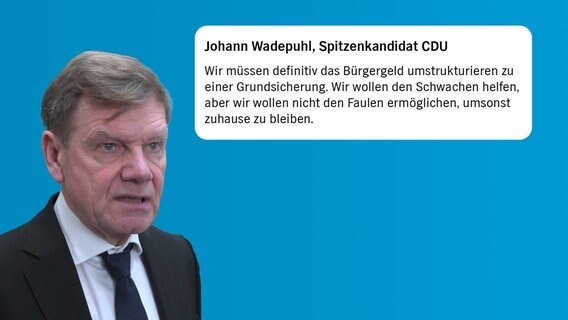 Johann Wadephul, Spitzenkandidat CDU. © NDR 