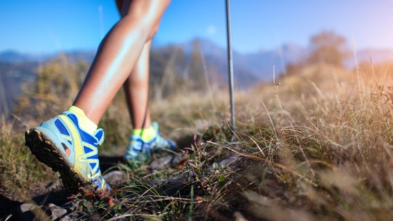 Eine Person betreibt Nordic walking. © picture alliance / Shotshop Foto: Michelangelo Oprandi