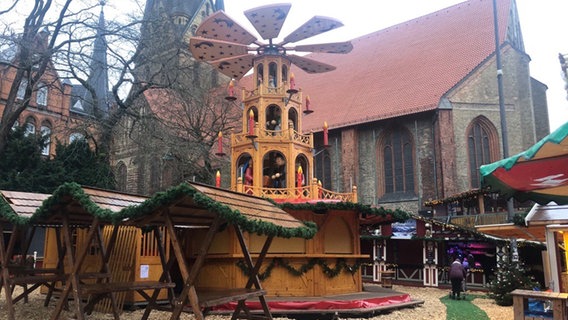 Der Weihnachtsmarkt in Flensburg. © NDR Foto: Birte Steuer