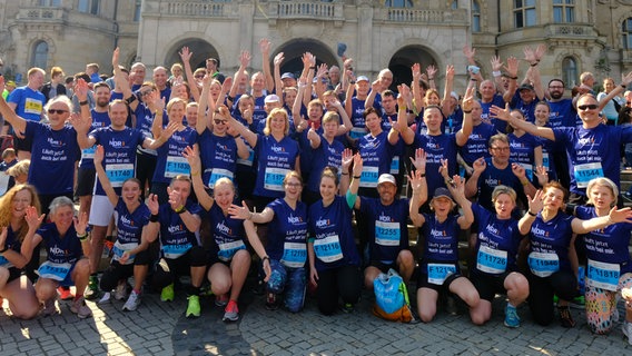 NDR 1 10-Kilometer-Laufgruppe beim Hannover Marathon 2019 © NDR Foto: Christian Wyrwa