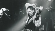 Der Gitarrist Stevie Ray Vaughan auf der Bühne © Uli Kniep 