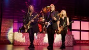 Die Classic Rock-Band Styx bei einem Konzert in Temecula. L-R: Ricky Phillips, Todd Sucherman (drums), James ''JY'' Young, Tommy Shaw © picture alliance / ZUMAPRESS.com | Daniel Knighton Foto: Daniel Knighton