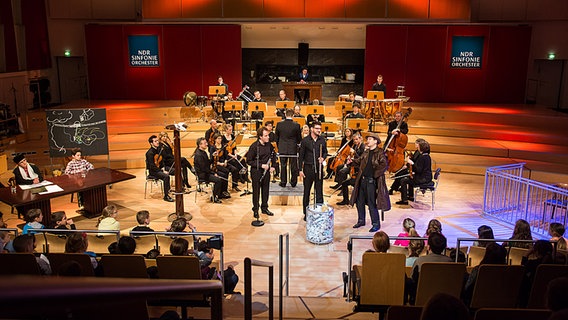 Szene aus einem NDR Familienkonzert im April 2016 © NDR Foto: Marcus Krüger