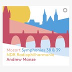 CD-Cover der Einspielung "Mozart Symphonies 38 & 39"  