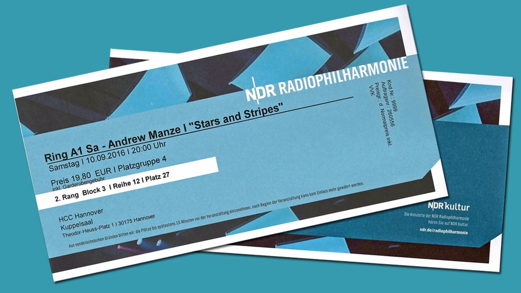 Die Ticketpreise Ndr De Orchester Und Chor Ndr Radiophilharmonie Service And Kontakt