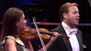 Arabella Steinbacher und Andrew Staples bei den "Hannover Proms" 2014 © NDR 