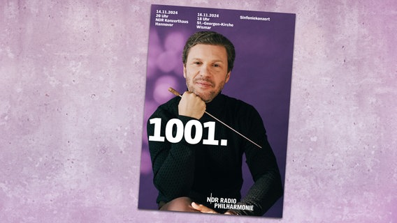 Das Programmheft zum Konzert "1001" mit Stanislav Kochanovsky und Nikolai Lugansky in der Saison 2024/25 © NDR 