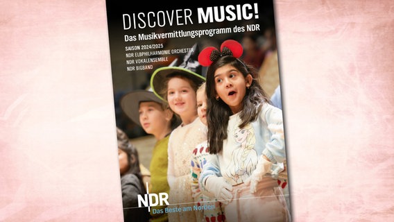 Titelblatt des Jahresbroschüre 2024/2025 des "Discover Music!"-Angebots in Hamburg © NDR 