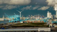 Die Maasvlakte 2 ist eine künstliche Insel im Rotterdamer Hafen. © picture alliance Foto: Robin Utrecht