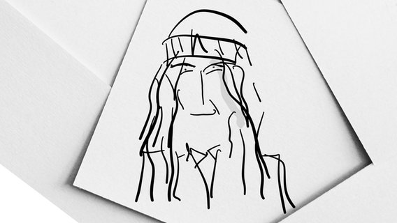 Eine Zeichnung von Patti Smith © Ocke Bandixen 