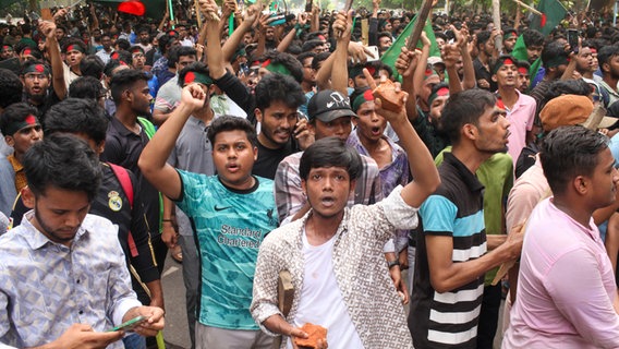 Studentenproteste in Bangladesch © picture alliance/dpa/ZUMA Press Wire | Abu Sufian Jewel Foto: Abu Sufian Jewel