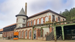 Blick auf die ehemalige Kraftzentrale im Erzbergwerk Rammelsberg in Goslar.