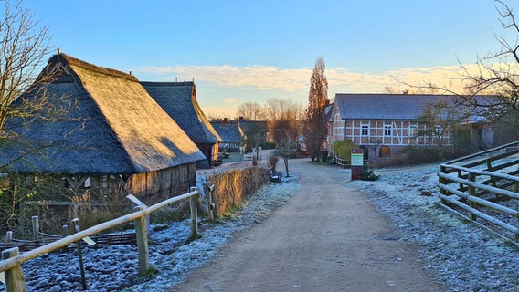 Häuser  im Freilichtmuseum Kiekeberg im Winter © Freilichtmuseum Kiekeberg 