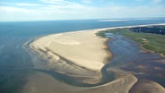 Der Strand von St. Peter-Ording aus der Luft. © NDR Foto: Kathrin Weber