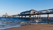 Blick vom Strand auf die Seebrücke Heringsdorf auf der Ostseeinsel Usedom. © fotolia Foto: Thomas Franik