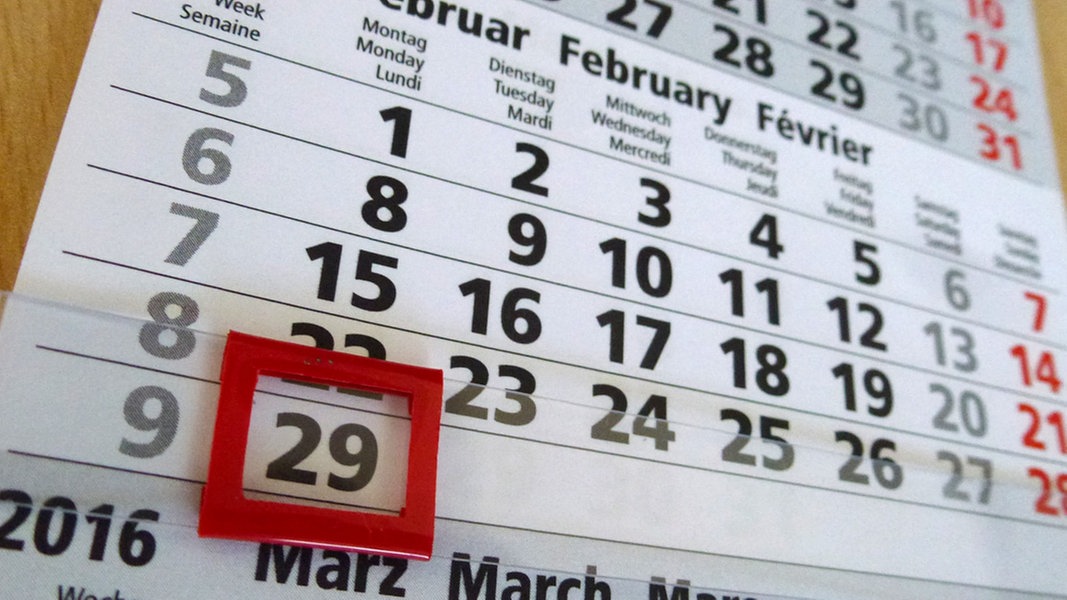 Warum benötigt der Kalender Schaltjahre?  NDR.de - Ratgeber - Verbraucher