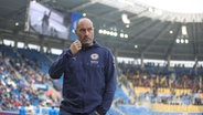 Daniel Scherning, Eintracht Braunschweig Trainer nach dem Sieg gegen den Karlsruher SC © imago 