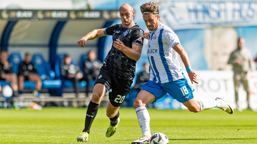 Hansa Rostock spielt im Kellerduell gegen Mannheim remis