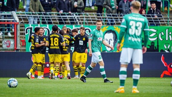 Lübecks Spieler reagieren auf einen Gegentreffer © Imago Images Foto: Eibner-Pressefoto/Marcel von Fehrn EP_MFN