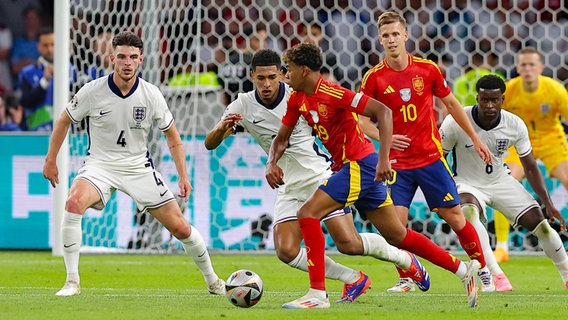 Spielszene im EM-Finale Spanien - England © picture alliance/dpa Foto: Tom Weller
