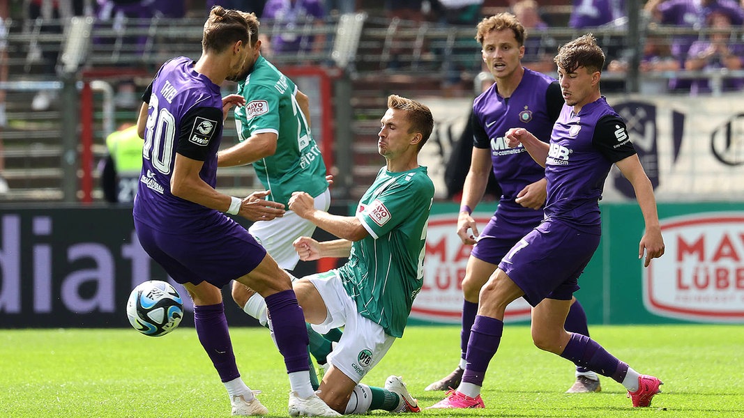 VfB Lübeck Wartet Weiter Auf Den Ersten Heimsieg - 1:1 Gegen Aue | NDR ...