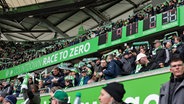 Der Countdown des "Race to Zero" im Stadion des VfL Wolfsburg © picture alliance / firo Sportphoto Foto: Jürgen Fromme