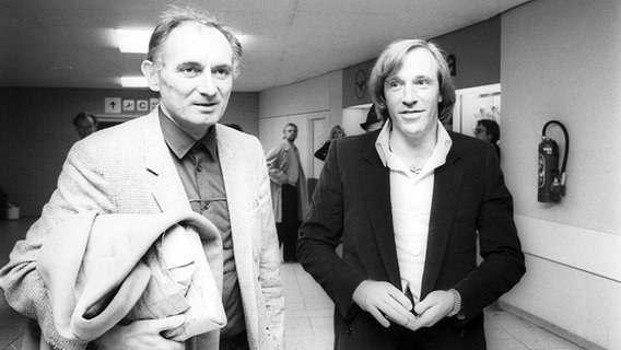 HSV-Trainer Branco Zebec (l.) und Manager Günter Netzer im Jahr 1979 © Witters Foto: Wilfried Witters