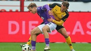 Osnabrücks Bastien Conus (l.) im Zweikampf mit Dresdens Jakob Lemmer © Imago Images 