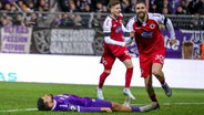 Dave Gnaase (VfL Osnabrück) am Boden © IMAGO / Maximilian Koch 