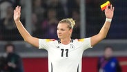 Alexandra Popp bei ihrem letzten Einsatz im Trikot der Fußball-Nationalmannschaft © IMAGO / Schüler 