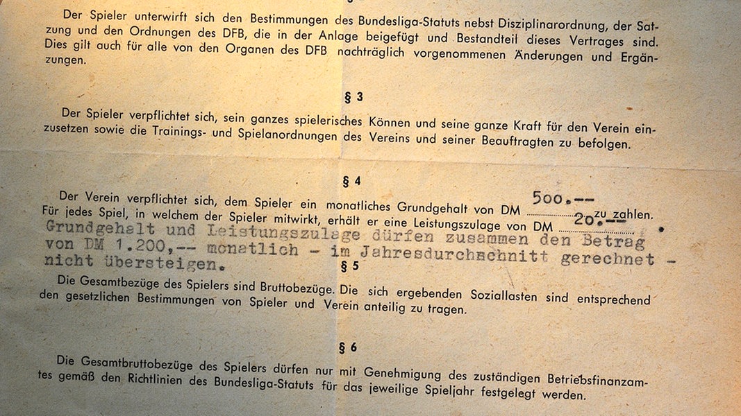 Einsatz Und Ritterlichkeit Das Bundesligastatut 1963 Ndr De