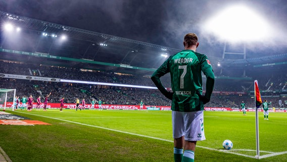 Marvin Ducksch von Werder Bremen bei einer Ecke © IMAGO/nordphoto Foto: Rauch