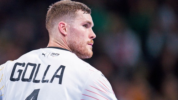 Johannes Golla im Trikot der deutschen Handball-Nationalmannschaft © picture alliance / Noah Wedel | Noah Wedel 