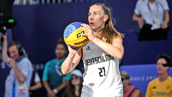 Svenja Brunckhorst aus dem deutschen 3x3-Basketball-Team © IMAGO / Goal Sports Images 