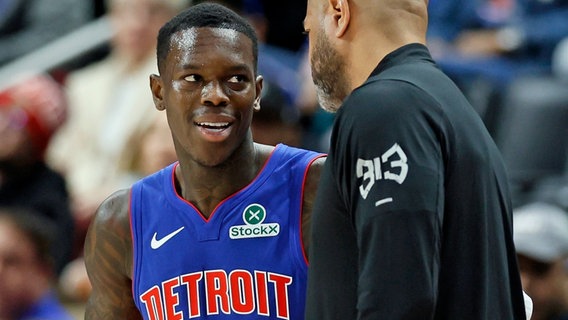 Dennis Schröder von Detroit Pistons © picture alliance/dpa/AP | Duane Burleson 