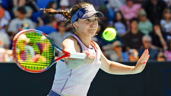 Die Hamburger Tennisspielerin Eva Lys bei den Australian Open © picture alliance/dpa | Frank Molter 