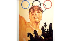 Das Plakat der Olympischen Spiele von 1936 in Berlin. © picture-alliance / ASA