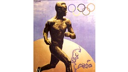 Plakat der Olympischen Spiele von 1952 in Helsinki © picture-alliance / ASA
