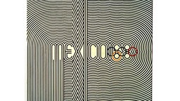 An ein genaueres Hinschauen erforderndes Vexierbild erinnert dieses Plakat zu den XIX. Olympischen Spielen, die vom 12. bis zum 27. Oktober 1968 in Mexiko-Stadt ausgetragen werden. © picture-alliance / dpa