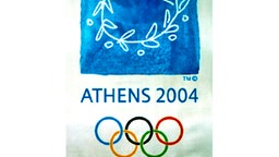 Das Poster für die Olympischen Spiele 2004 in Athen. © picture-alliance / dpa