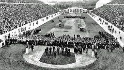 Eröffnungsfeier der ersten Olympischen Spiele der Neuzeit © picture-alliance / dpa
